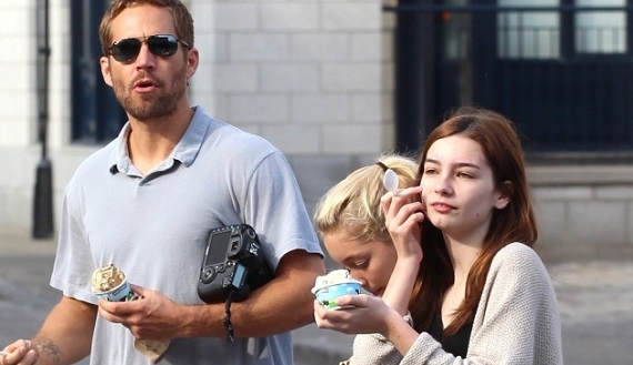 Paul Walker eating ice cream in Montreal, Canada
