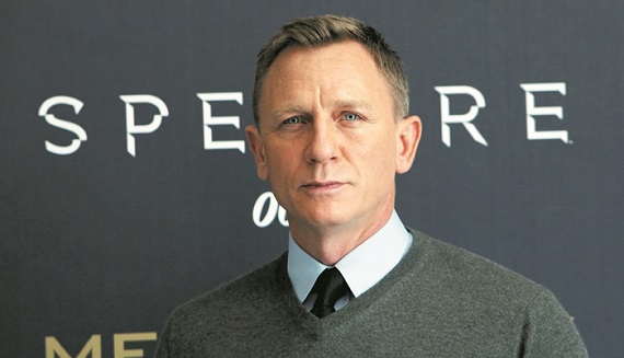 Actor Craig poses during a photocall for the new James Bond 007 film