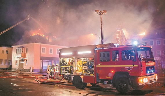 GERMANY-EUROPE-MIGRANTS-FIRE