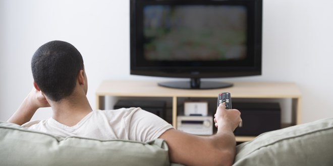 Man-WATCHING-TV-
