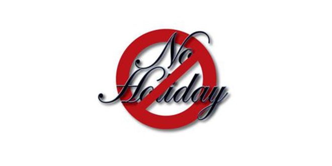 no_holiday_logo_poster