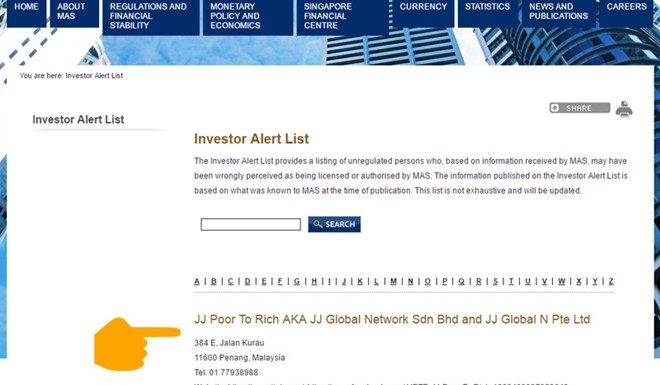 JJPTR去年列新国投资警示名单