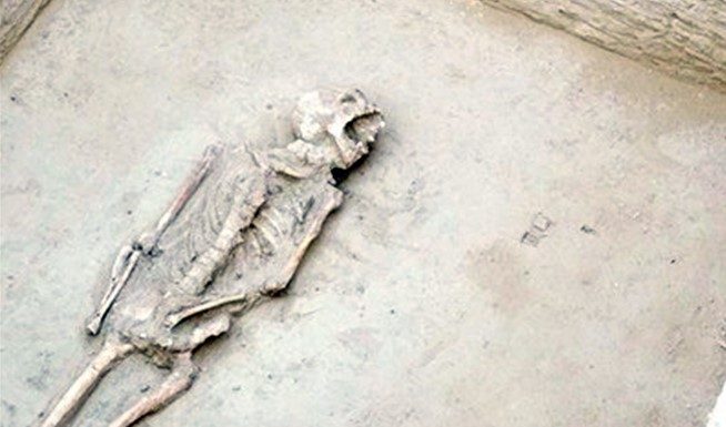 「张嘴大叫」而死 郑州出土春秋战国古墓