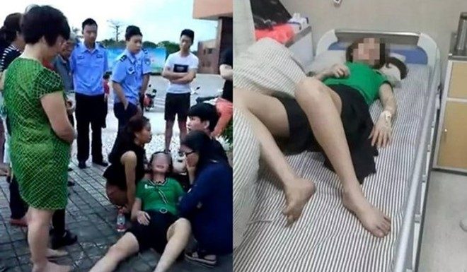 大街痛殴元配到骨折 小三喊:弄死你