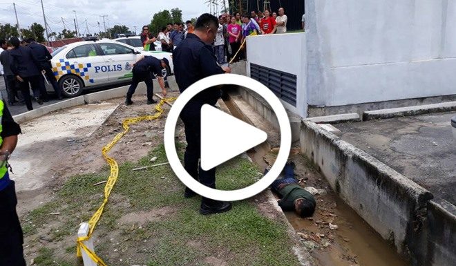 美里机场路沟渠惊见男尸!