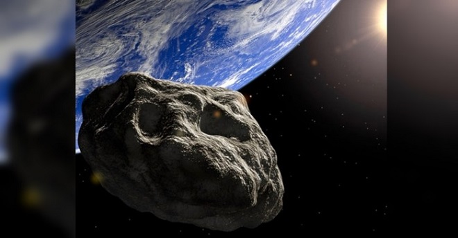 Artist-s-concept-of-an-asteroid-near-Earth