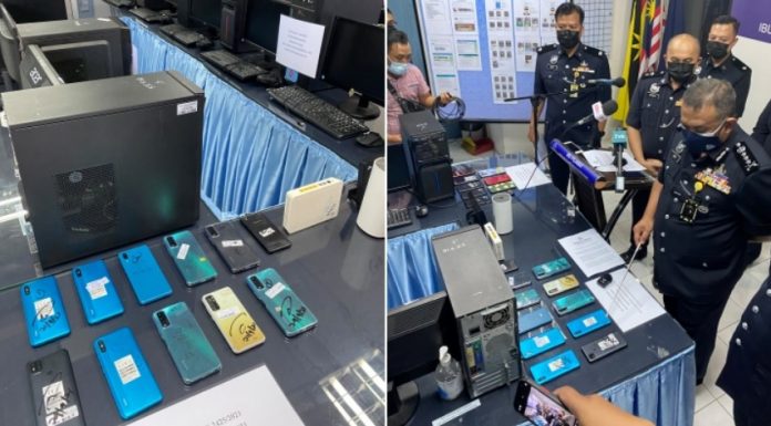 古晋公寓藏2网赌中心 警突检逮捕24外国男女