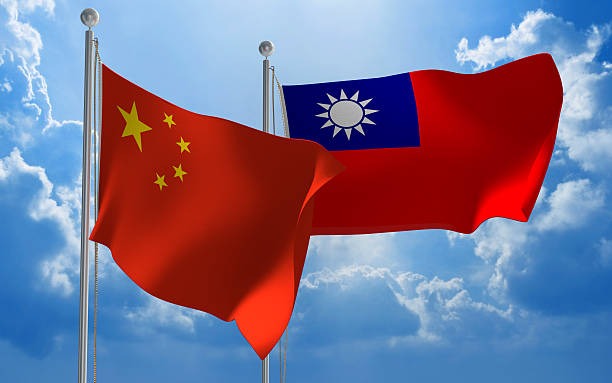 china-and-taiwan-flags-flying-to