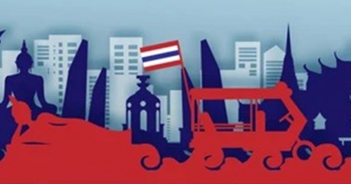 thailand-travel-flag-color-postc