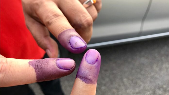 Inked fingers Malaysia election